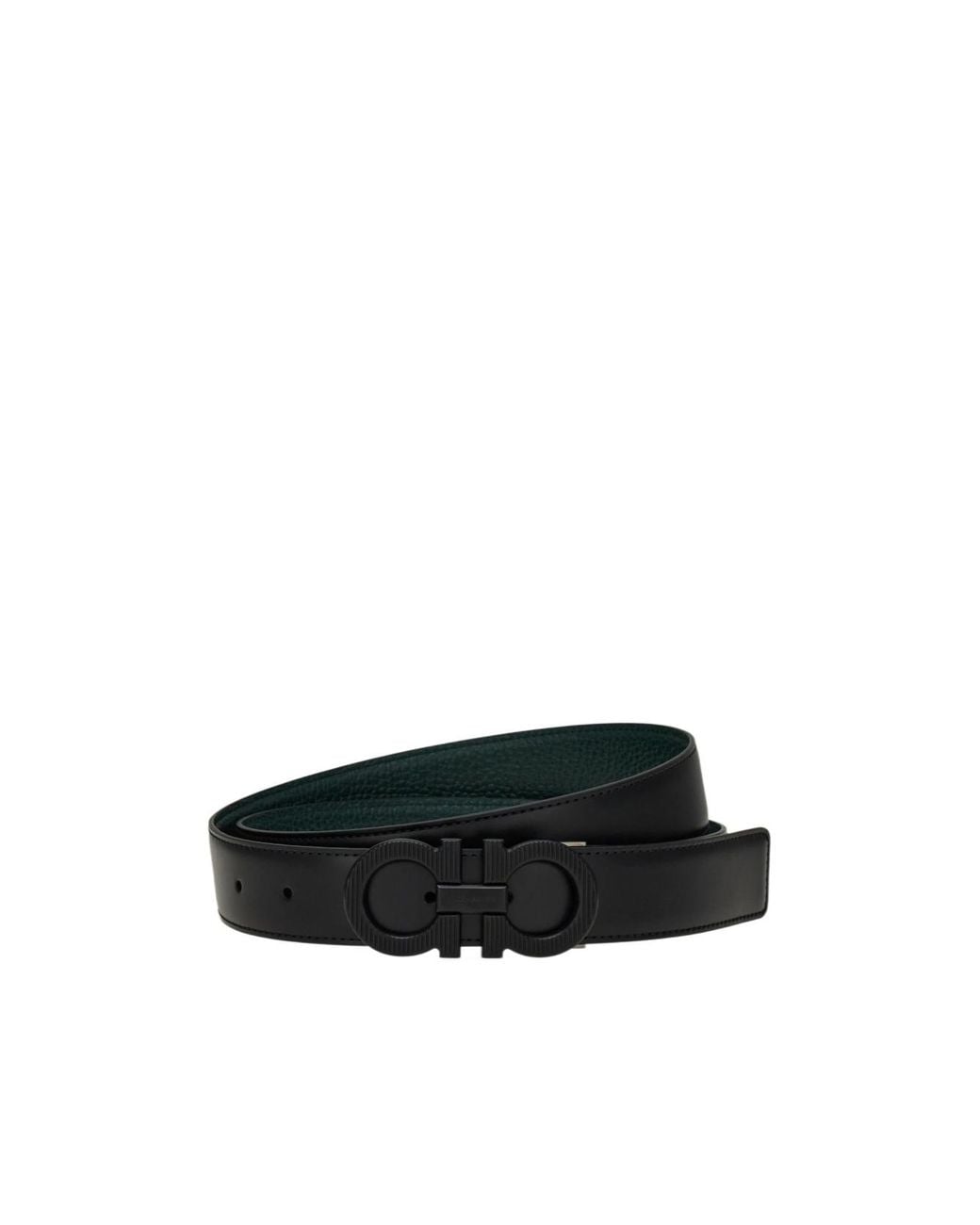 Ferragamo Black Adjustable And Reversible for men