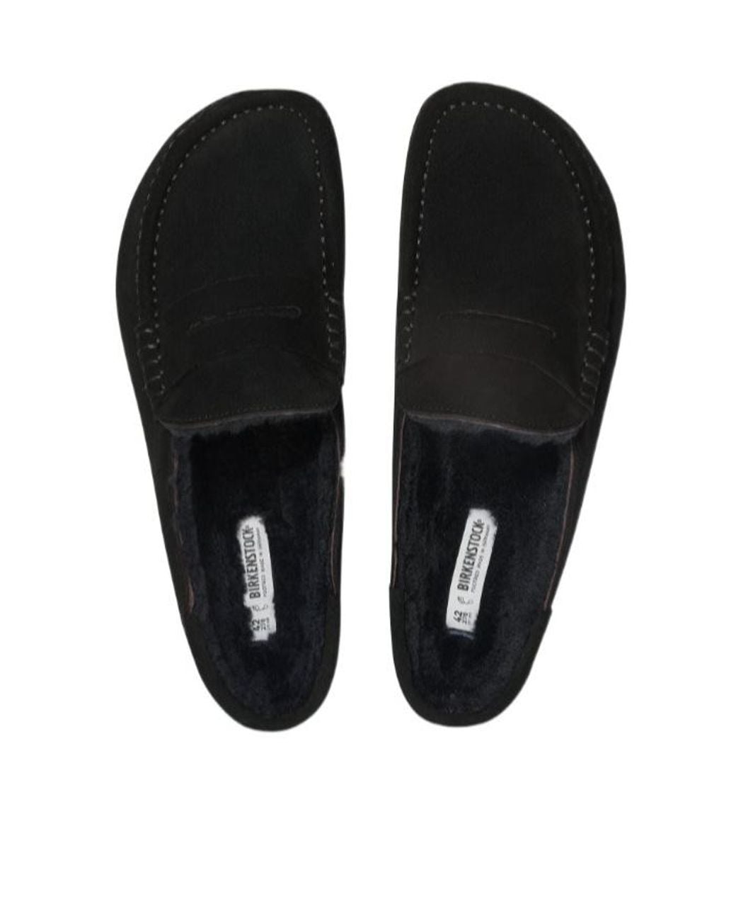 Birkenstock Brown Naples Shearling Mules for men