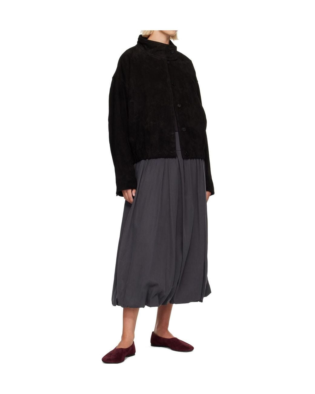 LE17SEPTEMBRE Black Fluid Balloon Skirt