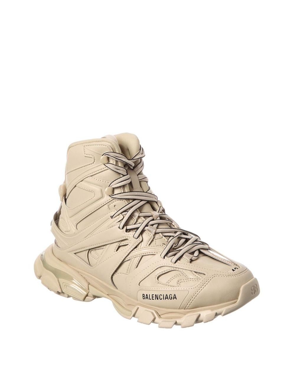 Balenciaga Natural Round-Toe Sneakers