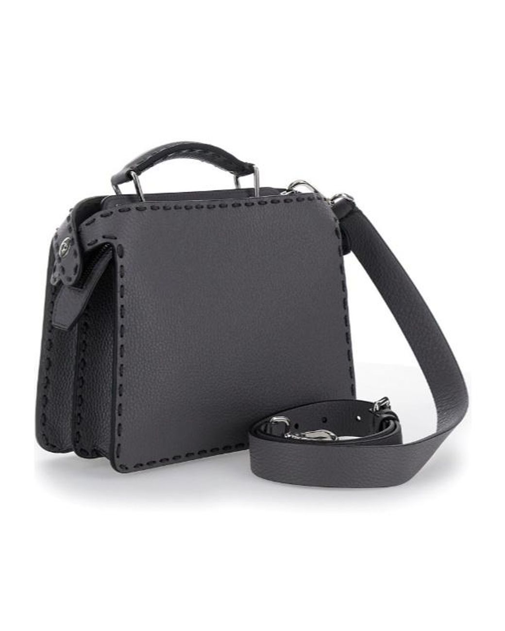 Fendi Black Small Peekaboo Tote Bag for men
