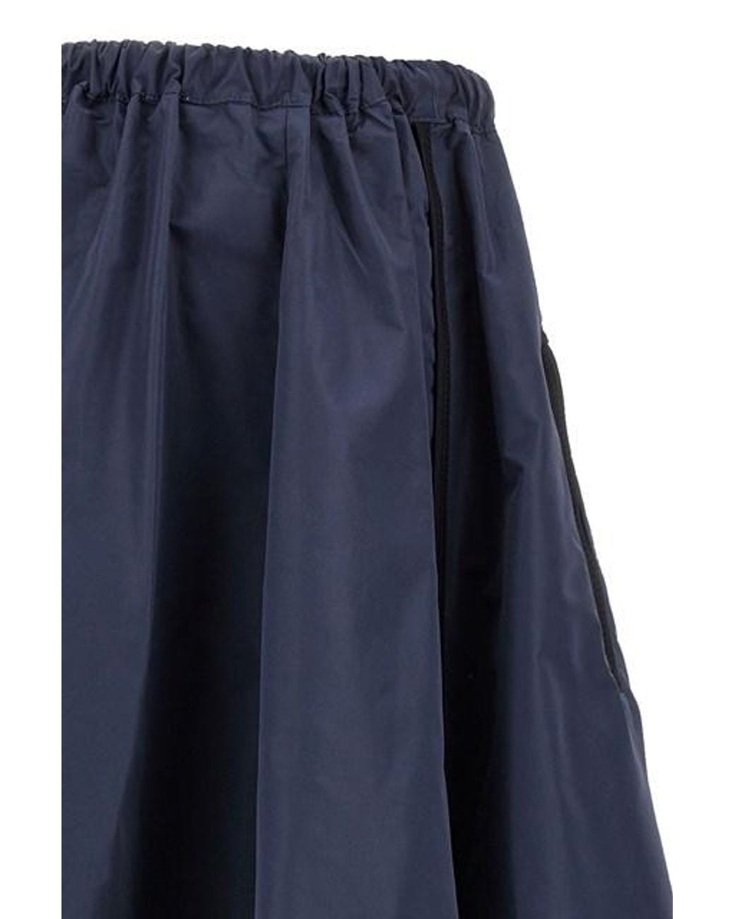 Miu Miu Blue Technical Fabric Skirt