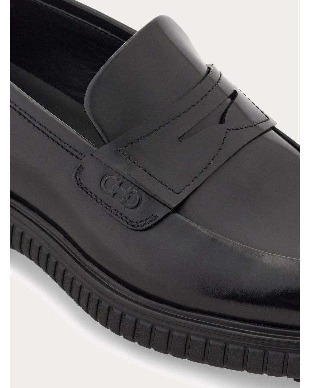 Ferragamo Black Casual Loafer for men