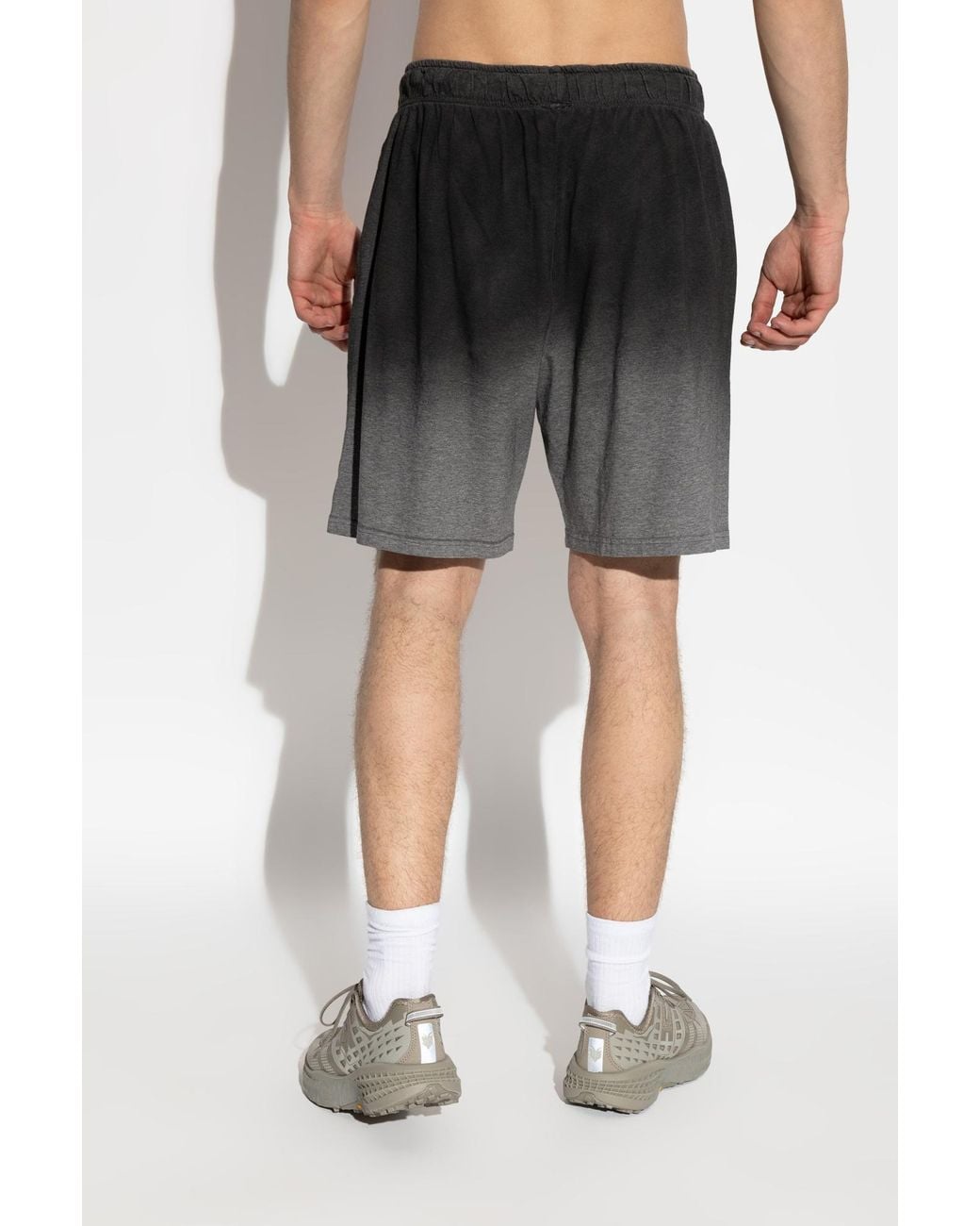 Moschino Gray Active Gradient Shorts for men