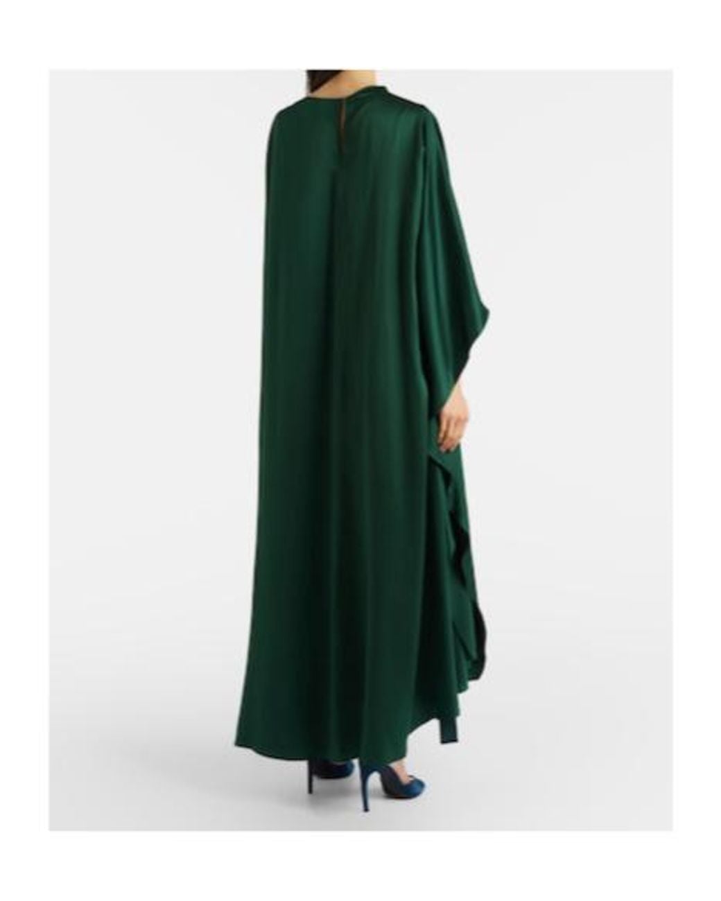 Roksanda Green Hiba Silk Satin Maxi Dress