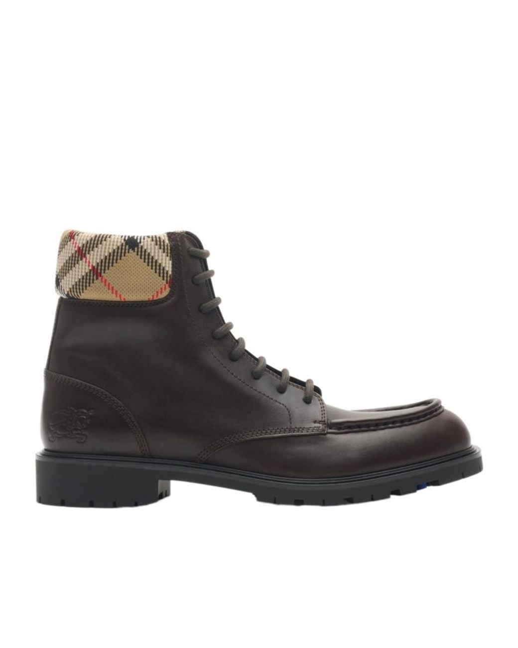 Burberry Brown Rogue Combat Lace-Up Boots for men