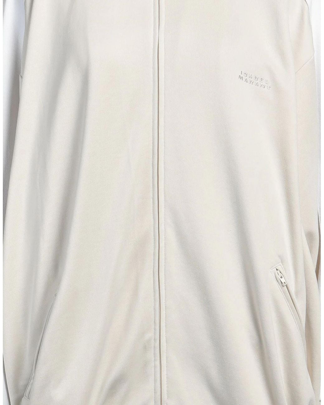 Isabel Marant White Turtleneck Zip-Up Jacket