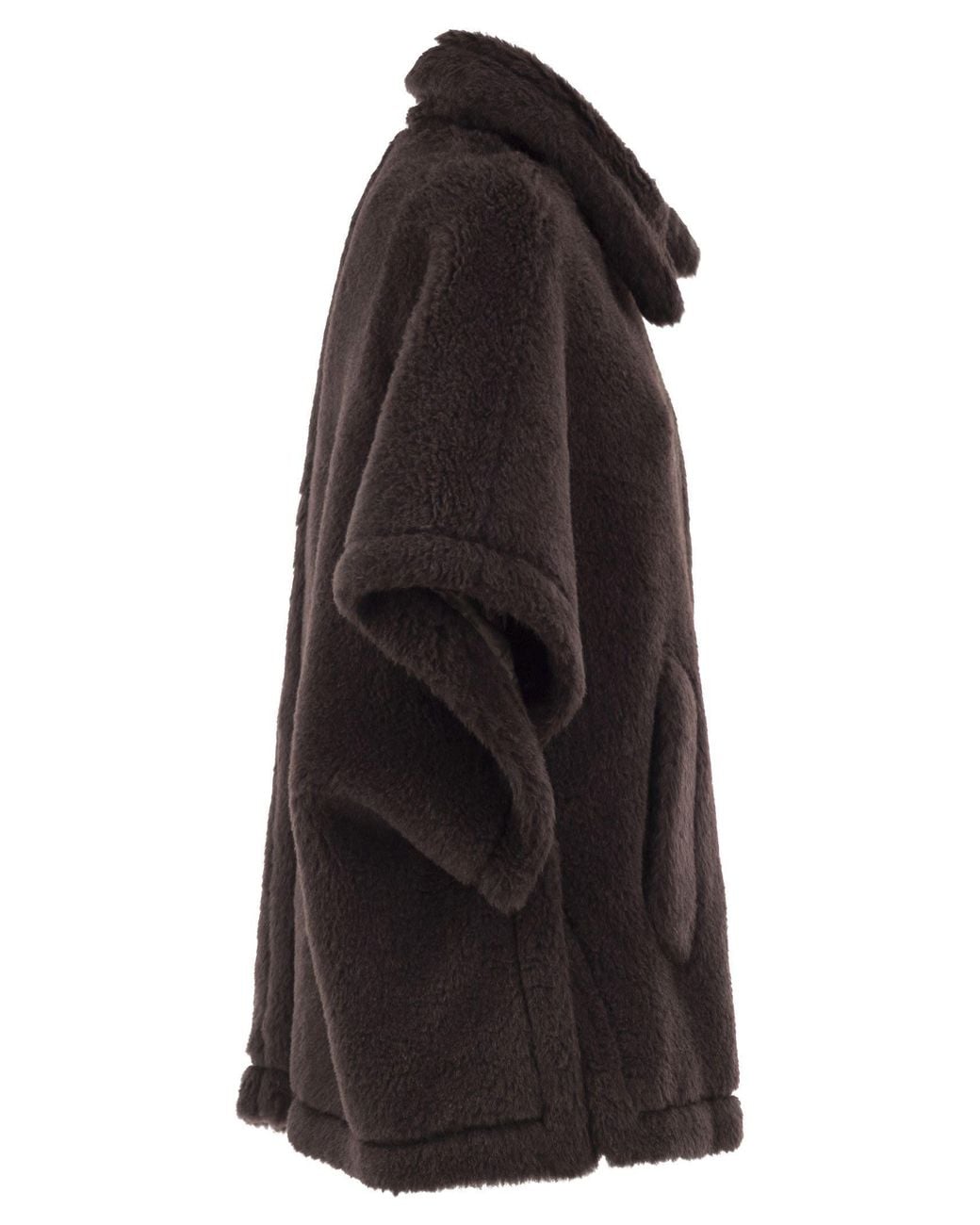 Max Mara Black Teddy Cape