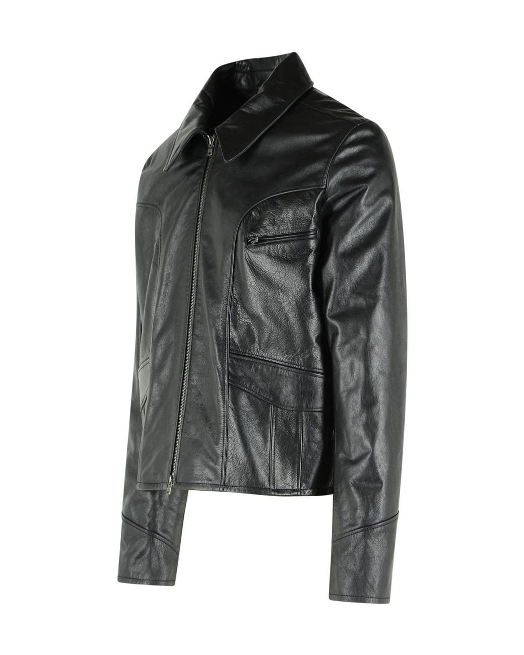 Amiri Black Leather Jacket for men