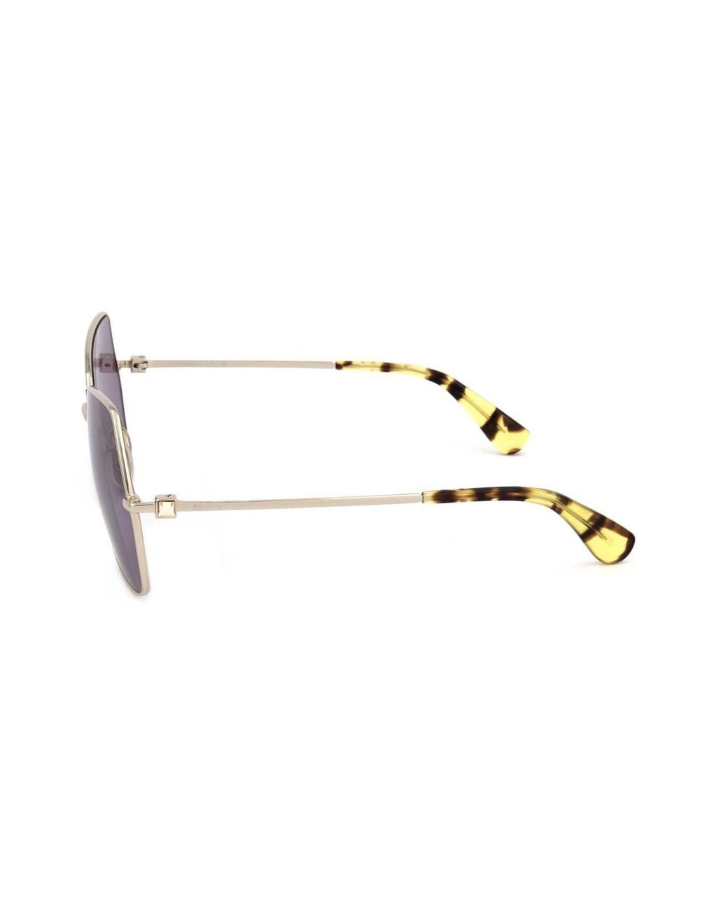 Max Mara Purple Abstract Frame Sunglasses