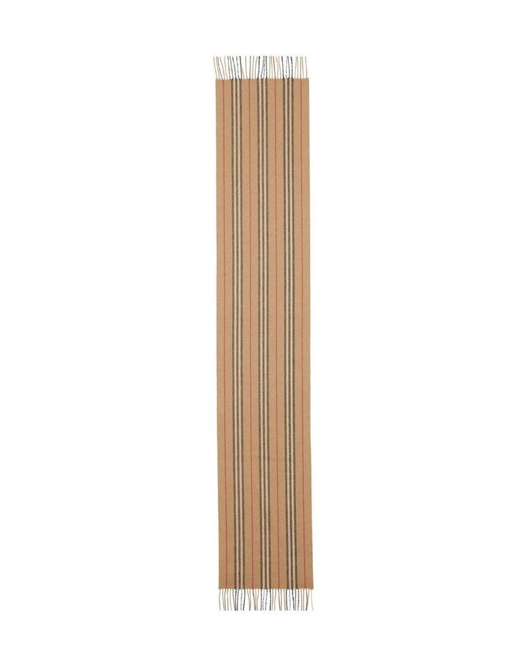Burberry Natural Iconic Striped Scarf