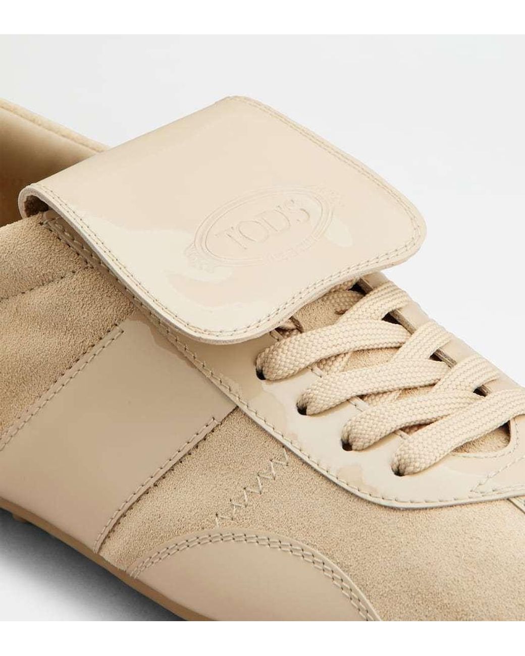Tod's Natural Panelled Sneakers