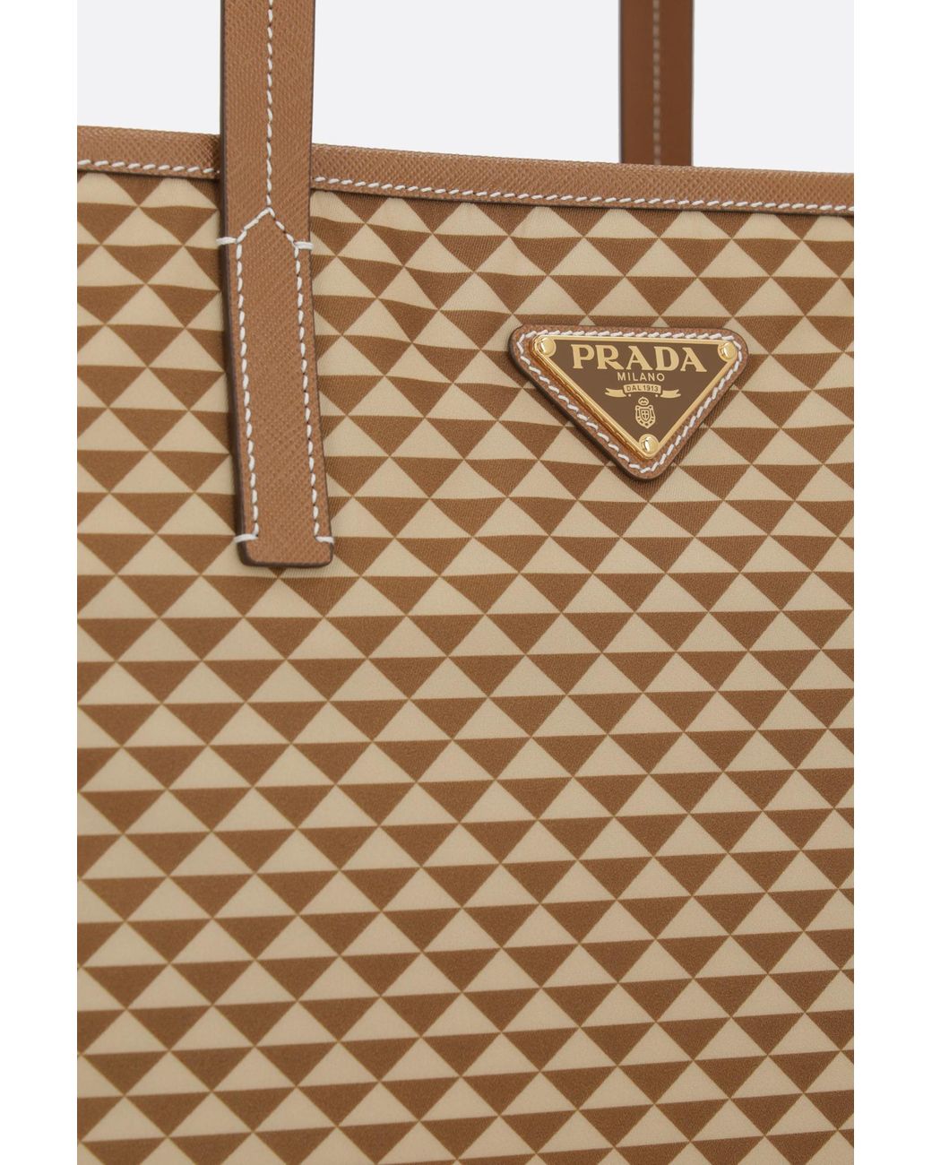 Prada Brown Re-Nylon Top Handle Bag