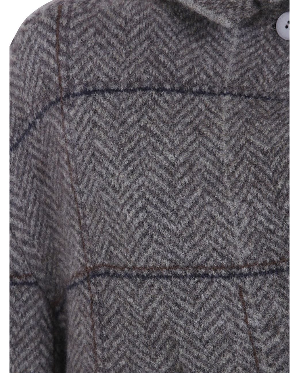 Boboutic Gray Double Breasted Jacket