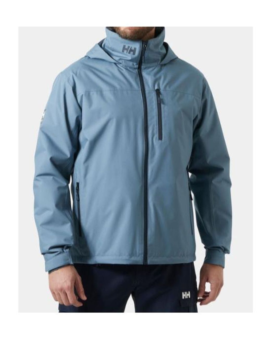 Helly Hansen Blue Crew Hooded Midlayer Sailing Jacket 2.0 for men