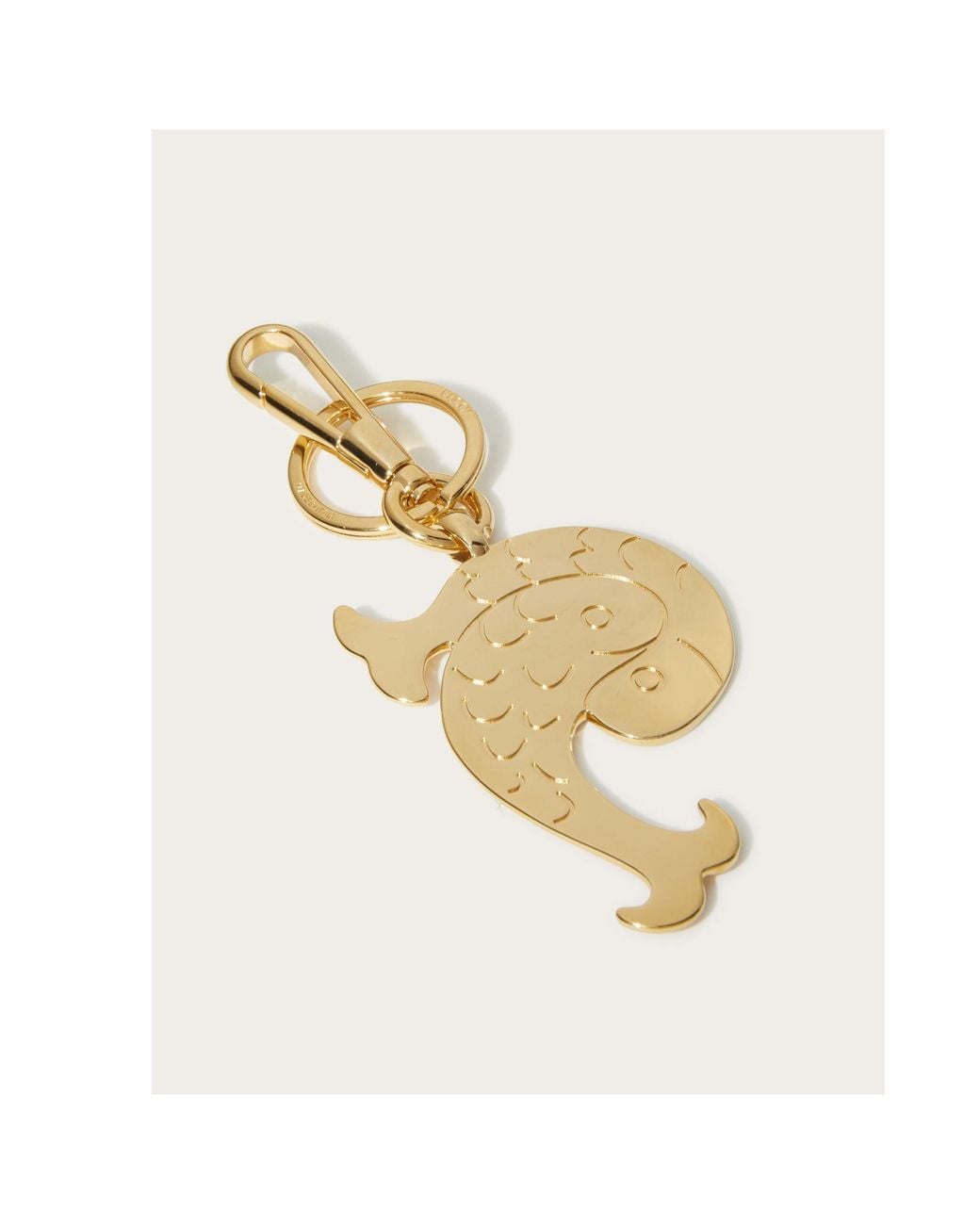 Emilio Pucci Metallic P Key Ring