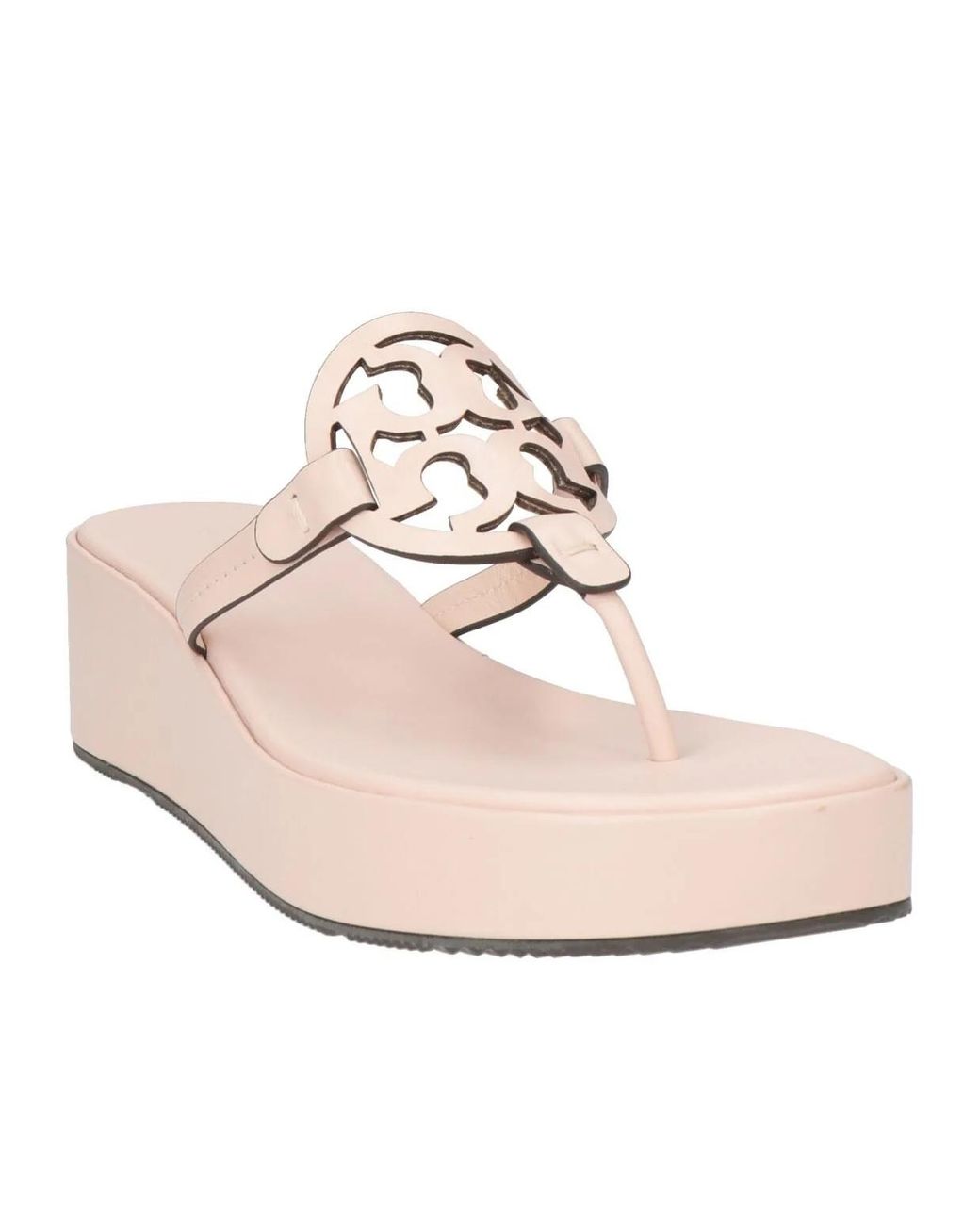 Tory Burch Pink Plain Colour Flip Flops