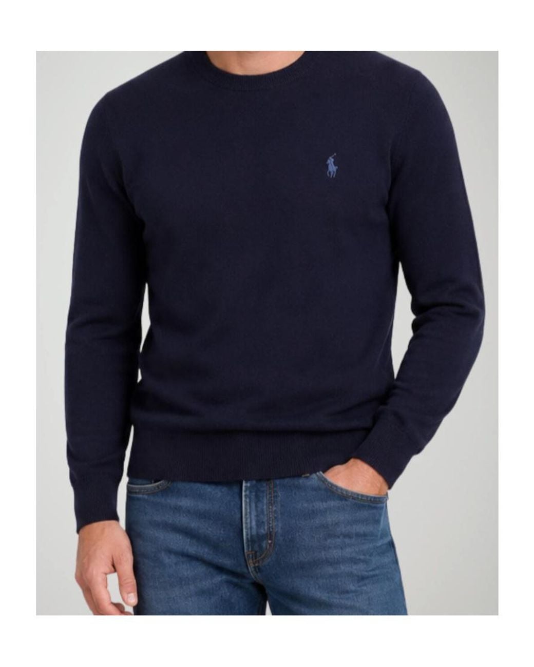 Polo Ralph Lauren Blue Pony Embroidered Jumper for men