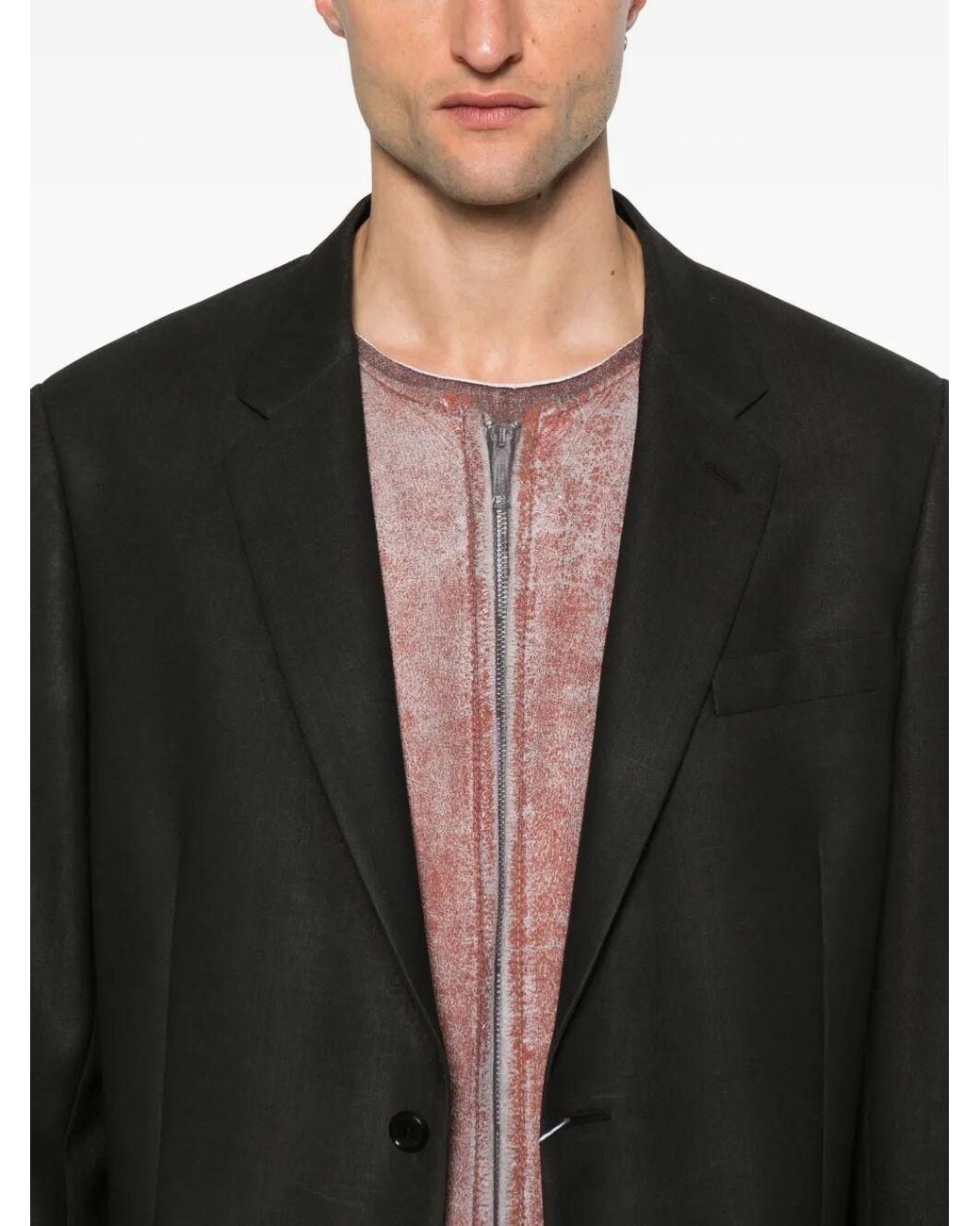 Maison Margiela Blue Single Breasted Jacket for men
