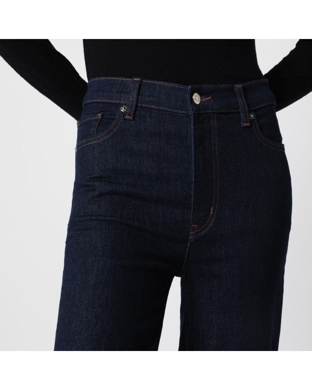 FRAME Blue Le Sleek Straight Jeans