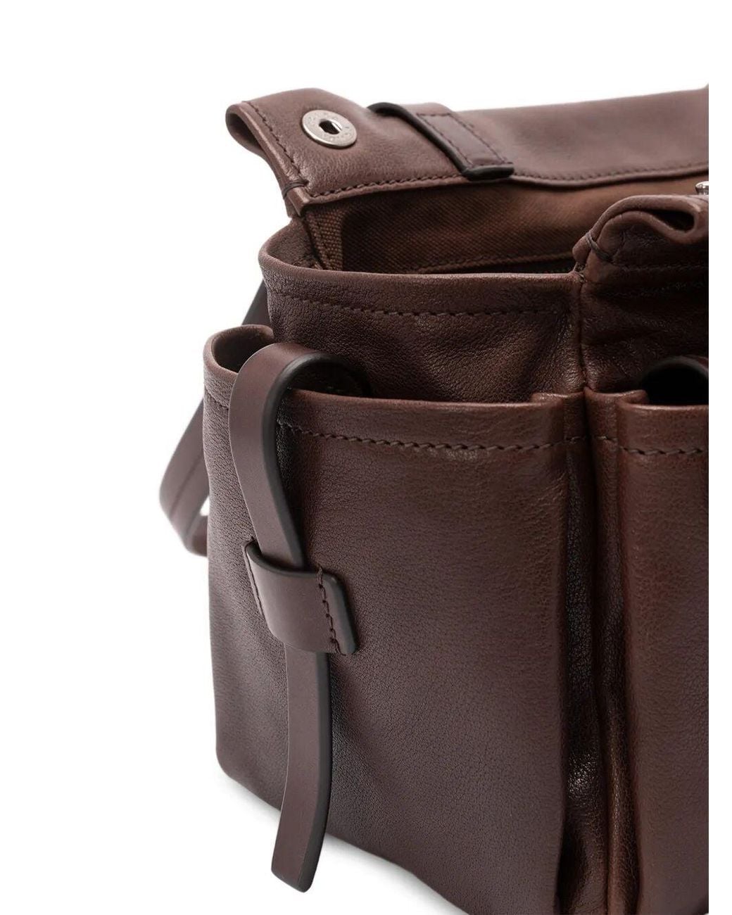 Prada Brown Route Medium Leather Tote Bag
