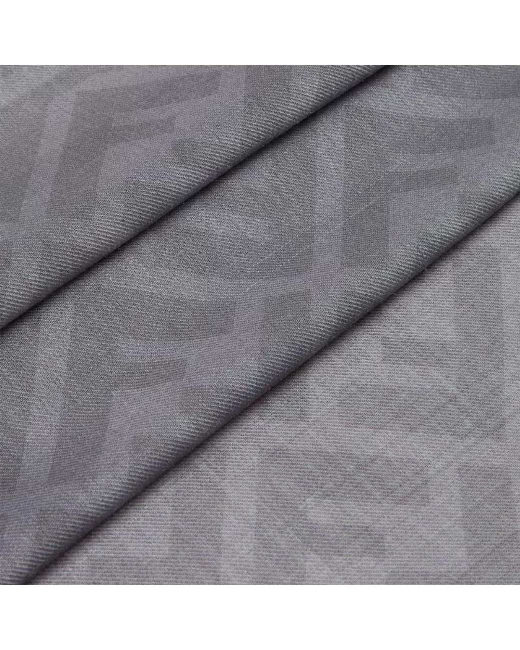 Fendi Gray Ff Monogram Square Scarf for men