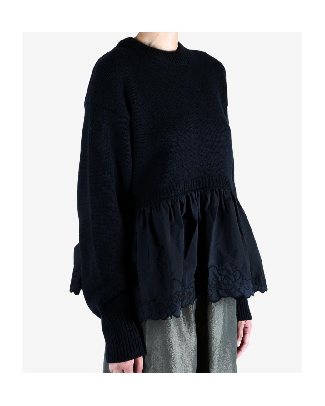 CECILIE BAHNSEN Black Bera Jumper