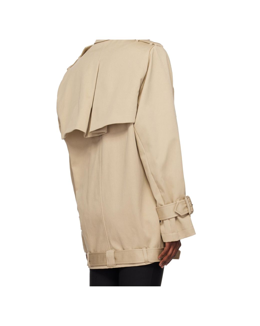 Mugler Natural Buckle Double-Breasted Jacket