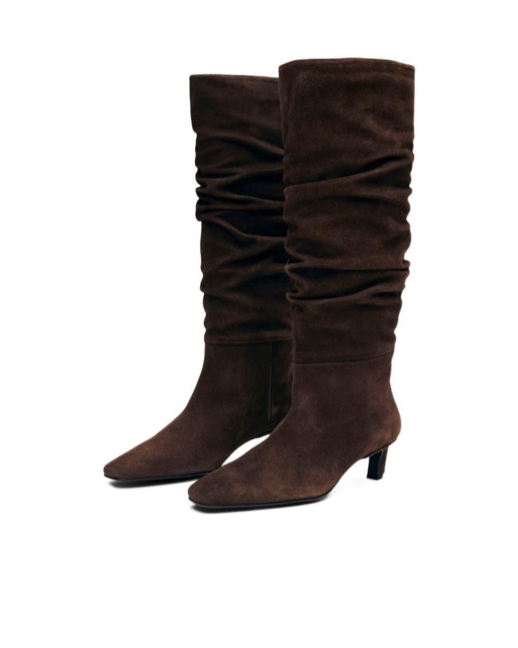 Alohas Brown Kalila Slouchy Heel Boots