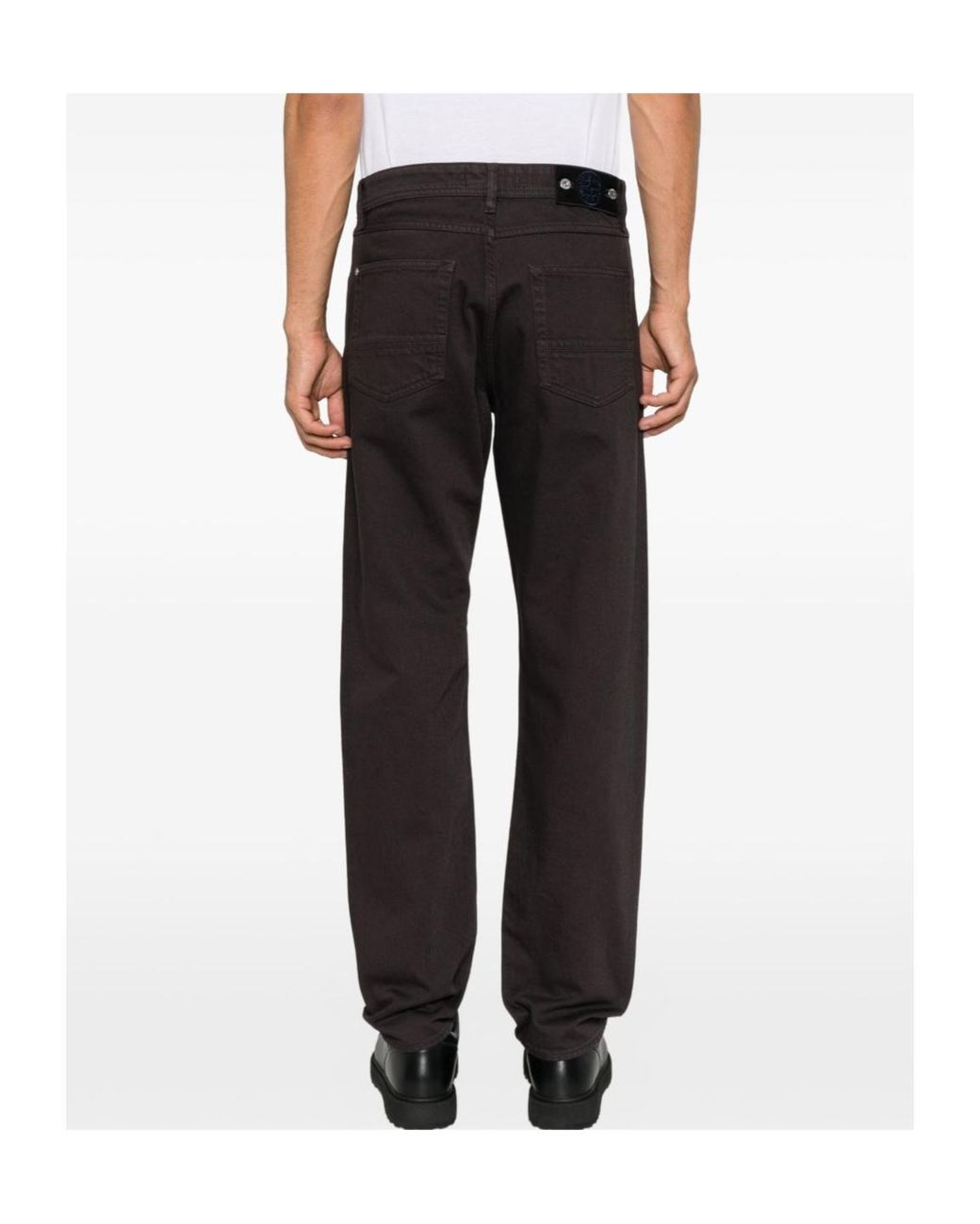Stone Island Black Belt-Loops Jeans for men