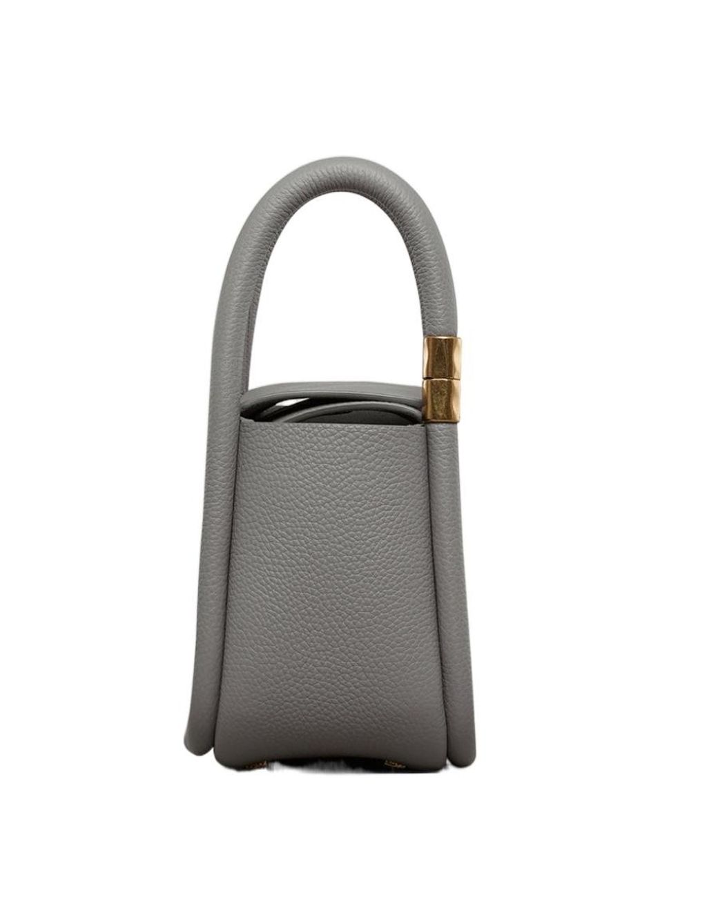 Boyy Gray Double Handle Shoulder Bag