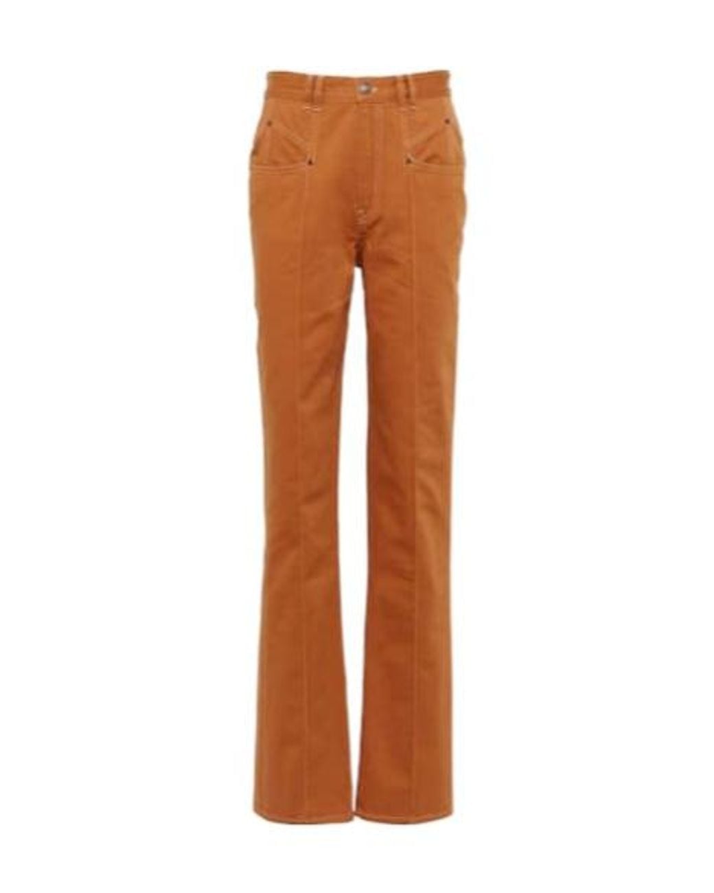 Isabel Marant Brown High-Rise Jeans