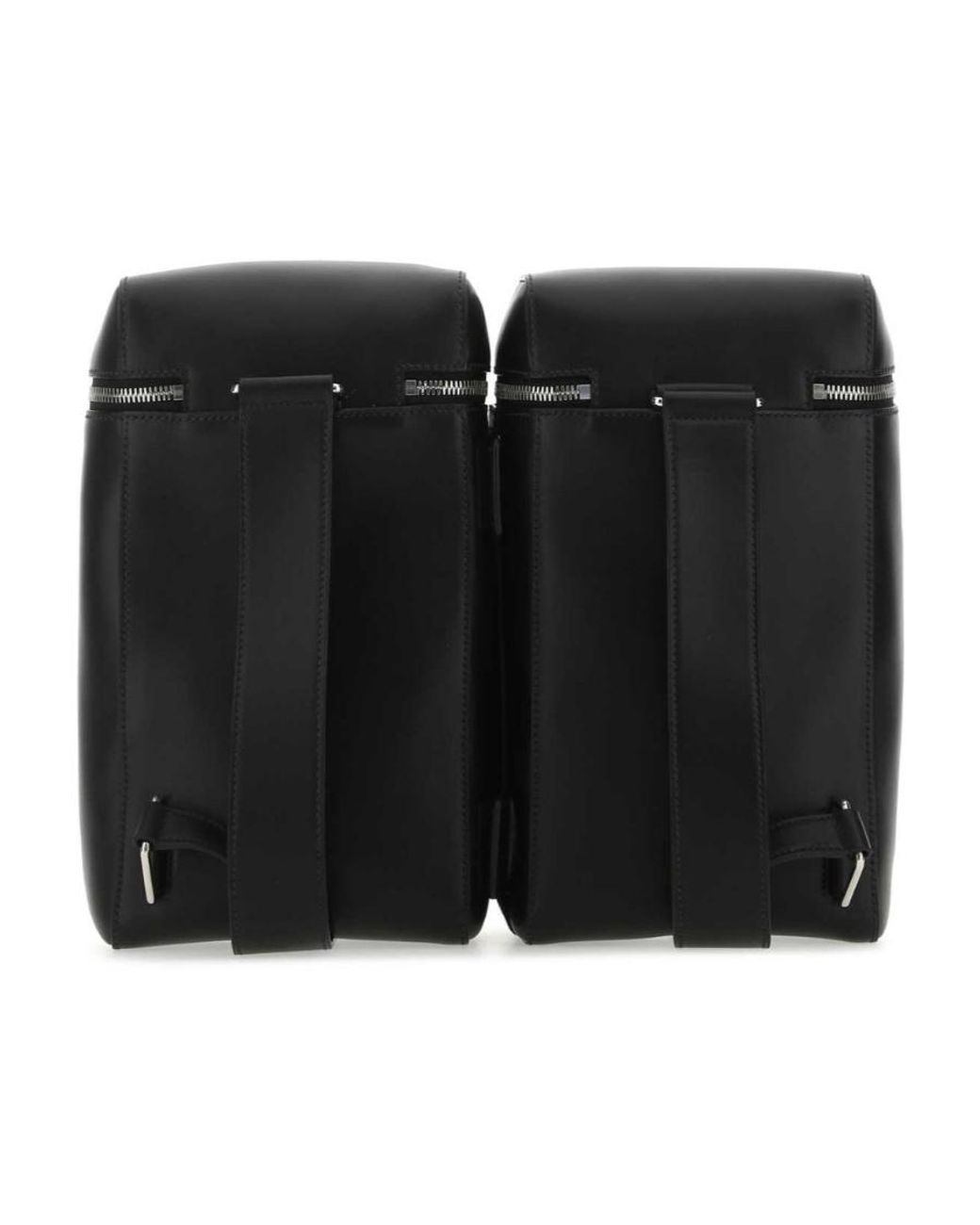 Prada Black Double Leather Backpack for men