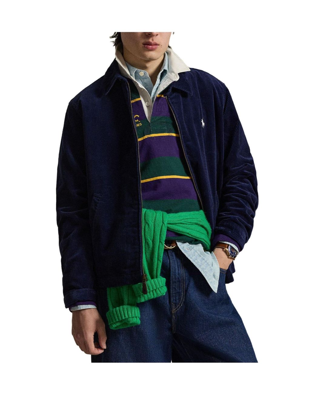 Polo Ralph Lauren Blue Lightweight Windproof Outerwear for men