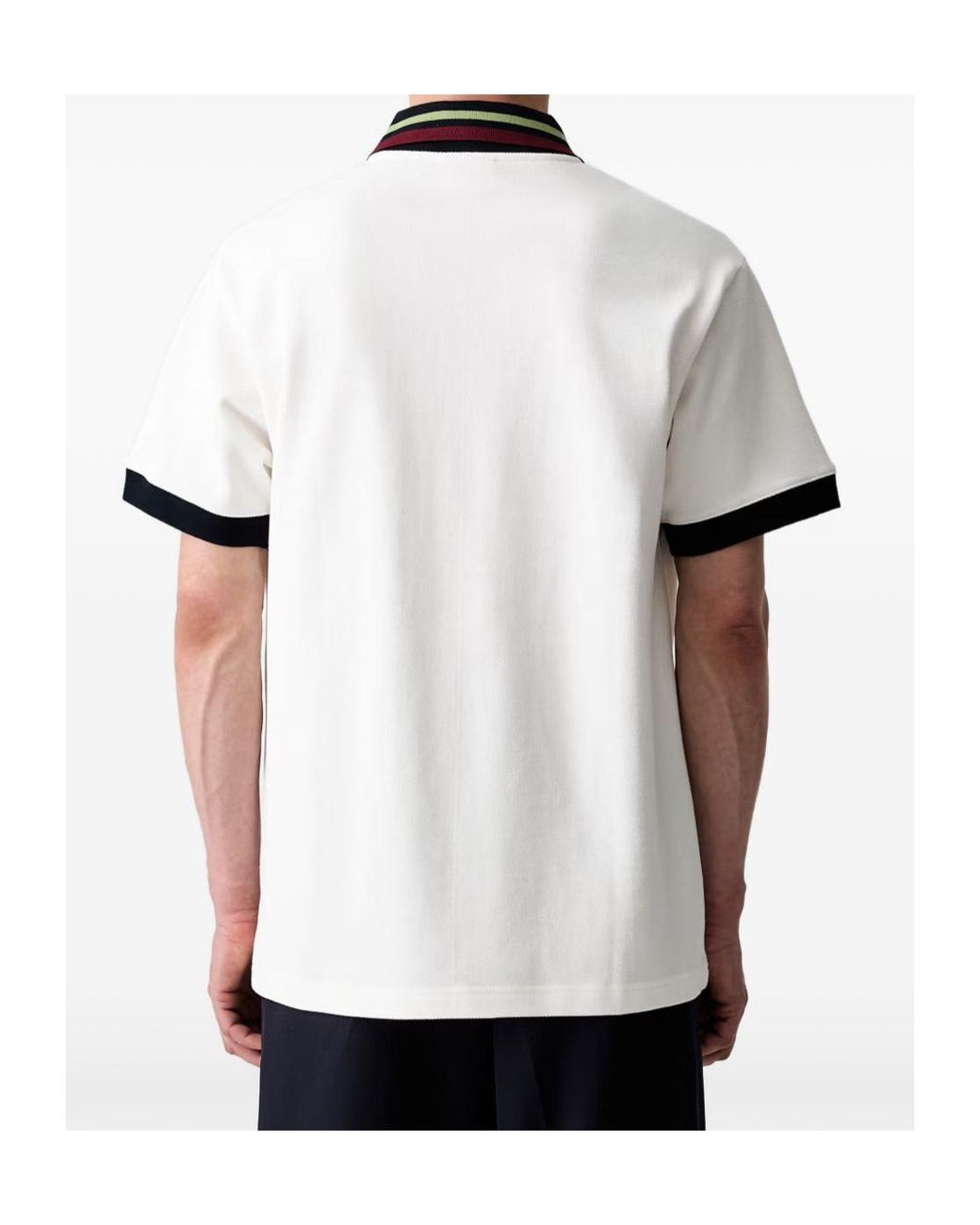 Drole de Monsieur White Short-Sleeved Polo Shirt for men