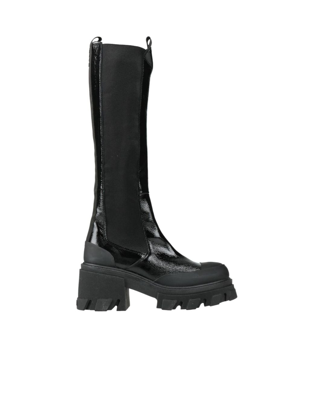 Ganni Black Thick-Soled Long Boots