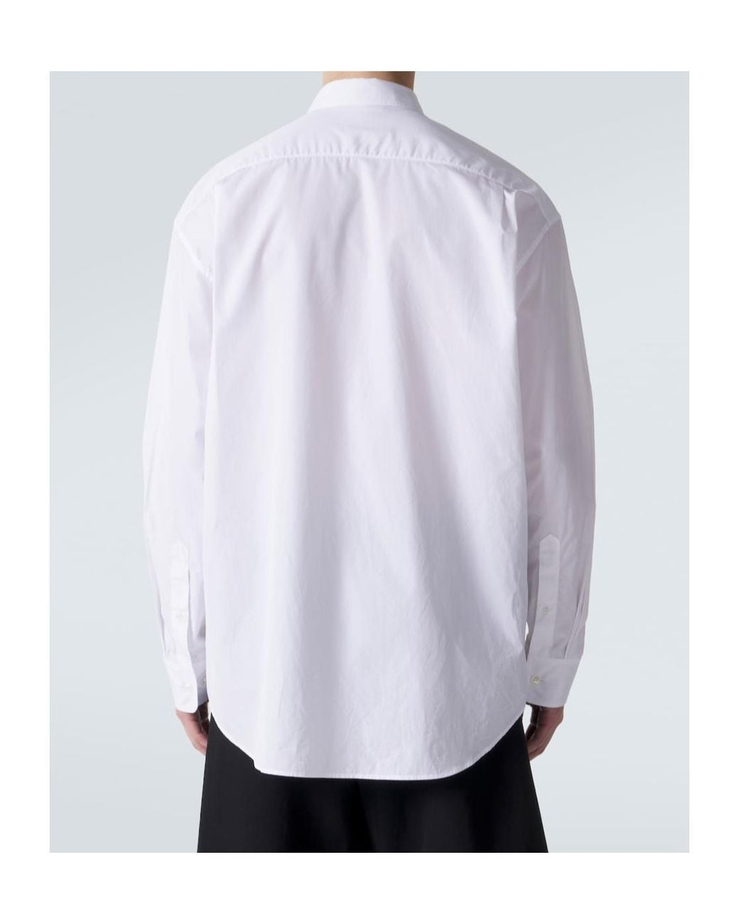 The Row White Nilo Cotton Poplin Shirt for men