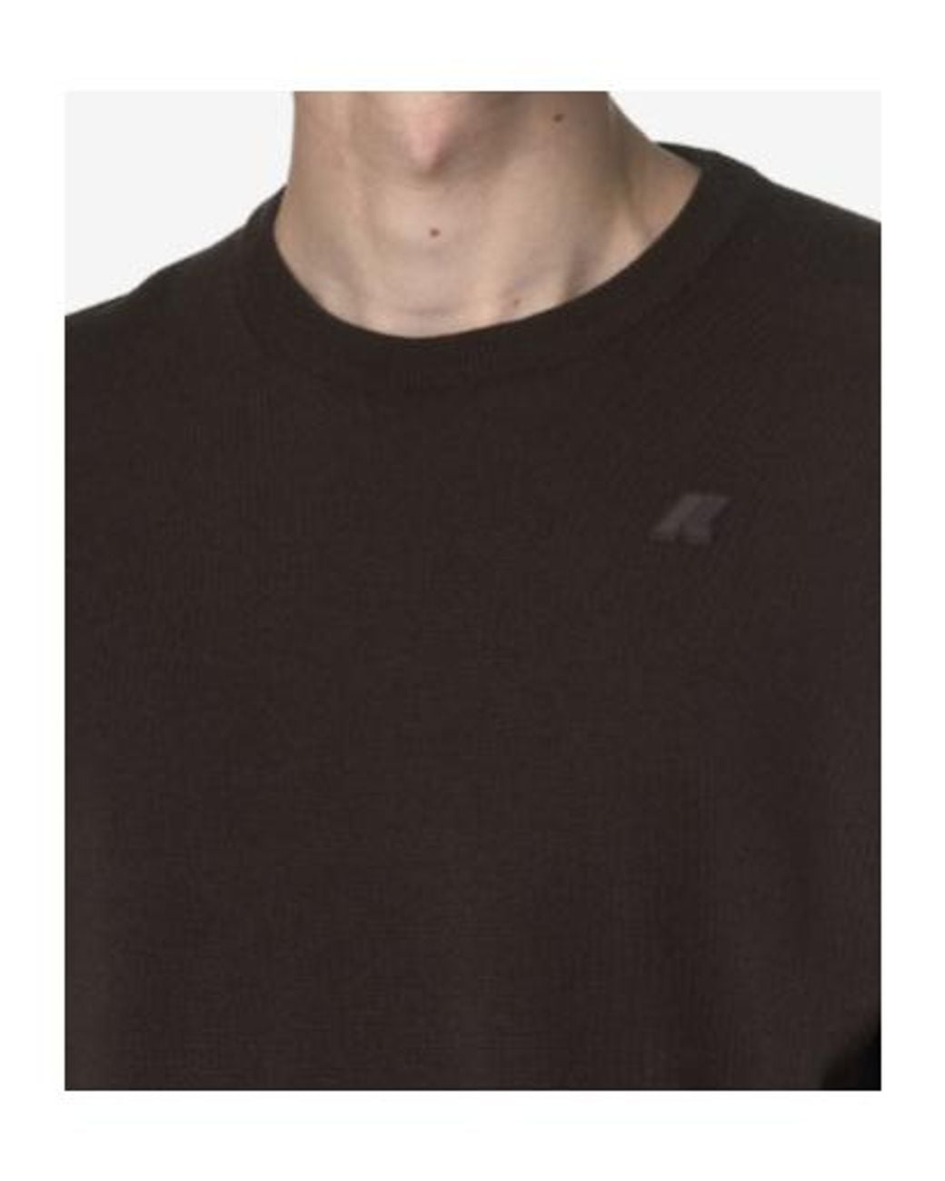 K-Way Black Sebastien Crewneck Pullover for men