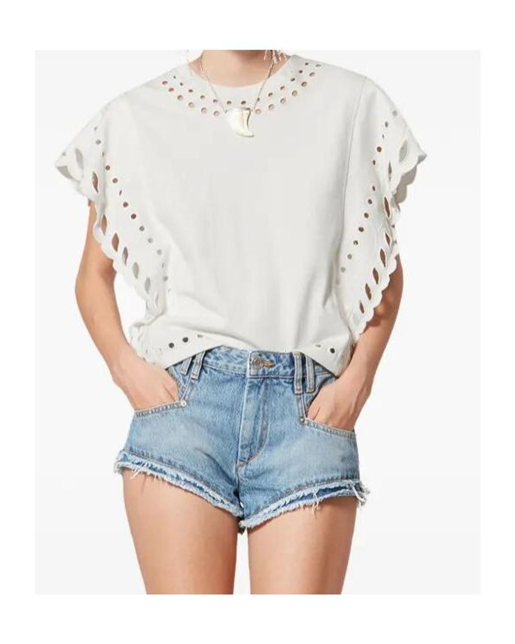 Isabel Marant White Isabel Marant Étoile Odyle Crewneck T-Shirt