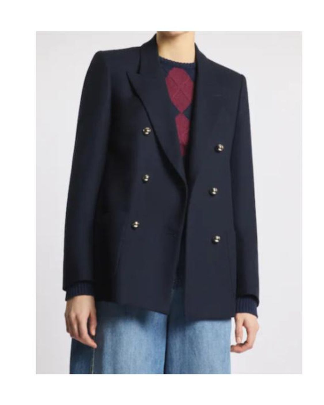 Fay Blue Double-Breasted Blazer