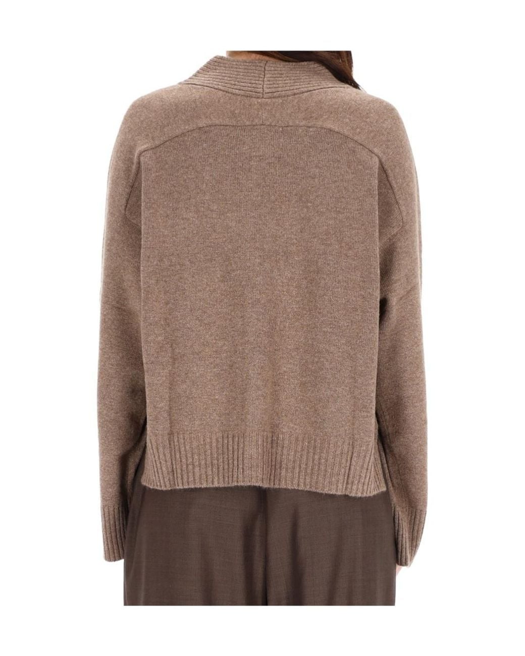 Loulou de Saison Brown Kaia V-Neck Cardigan