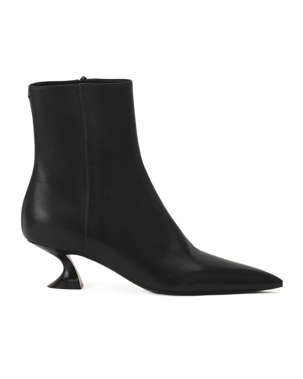 Lanvin Black Side Zipped Heeled Boots