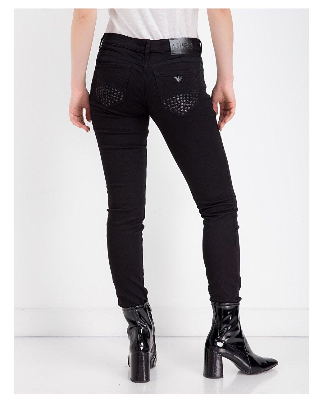 Armani Jeans Black Logo Jeans