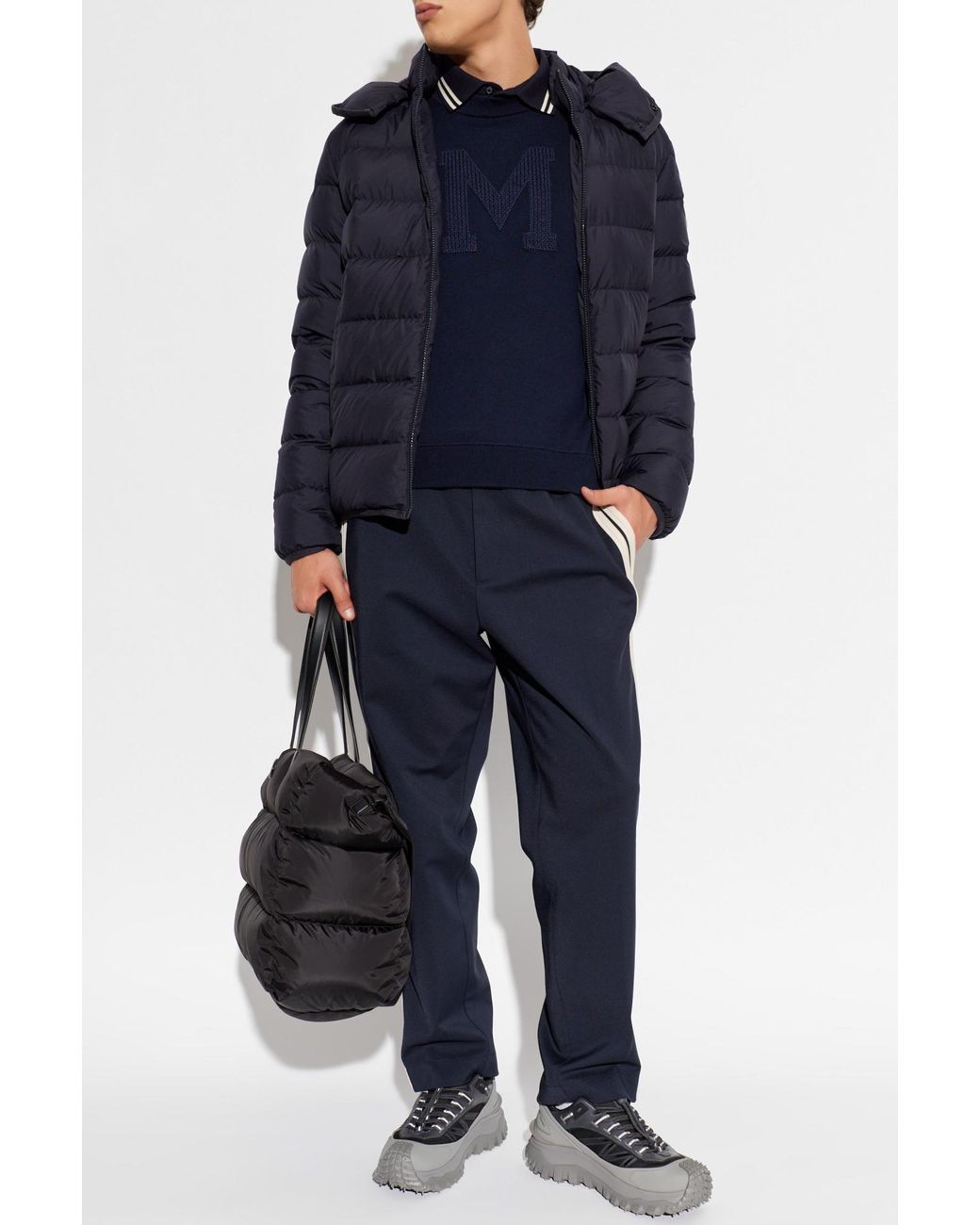 Moncler Blue Montbrocq Hooded Down Jacket for men