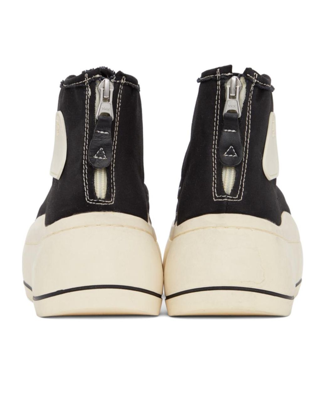 R13 Black Stitching High-Top Leisure Sneakers for men