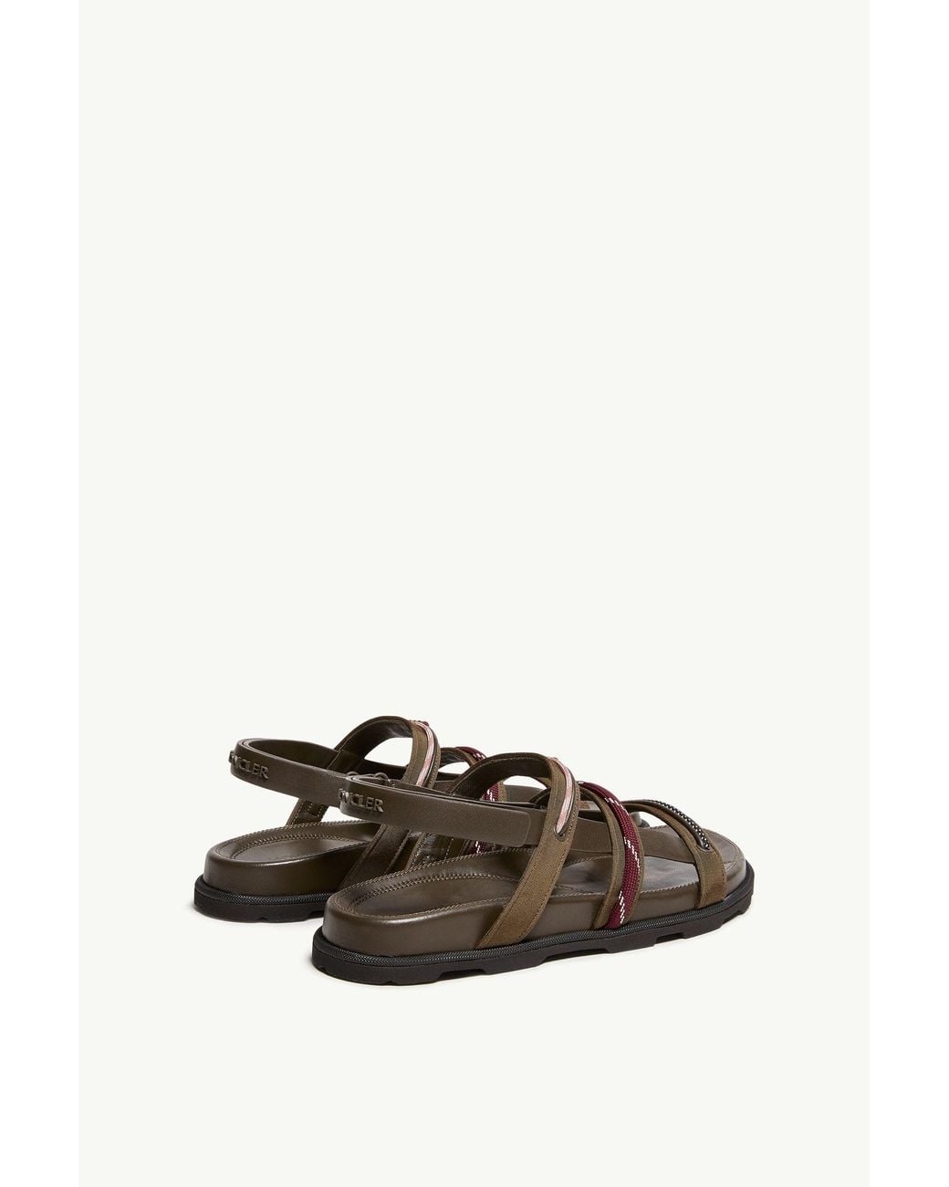 Moncler Brown Vera Isla Strappy Flat Sandals