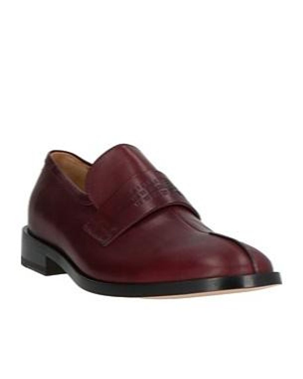 MM6 by Maison Margiela Purple Simple Leather Loafers