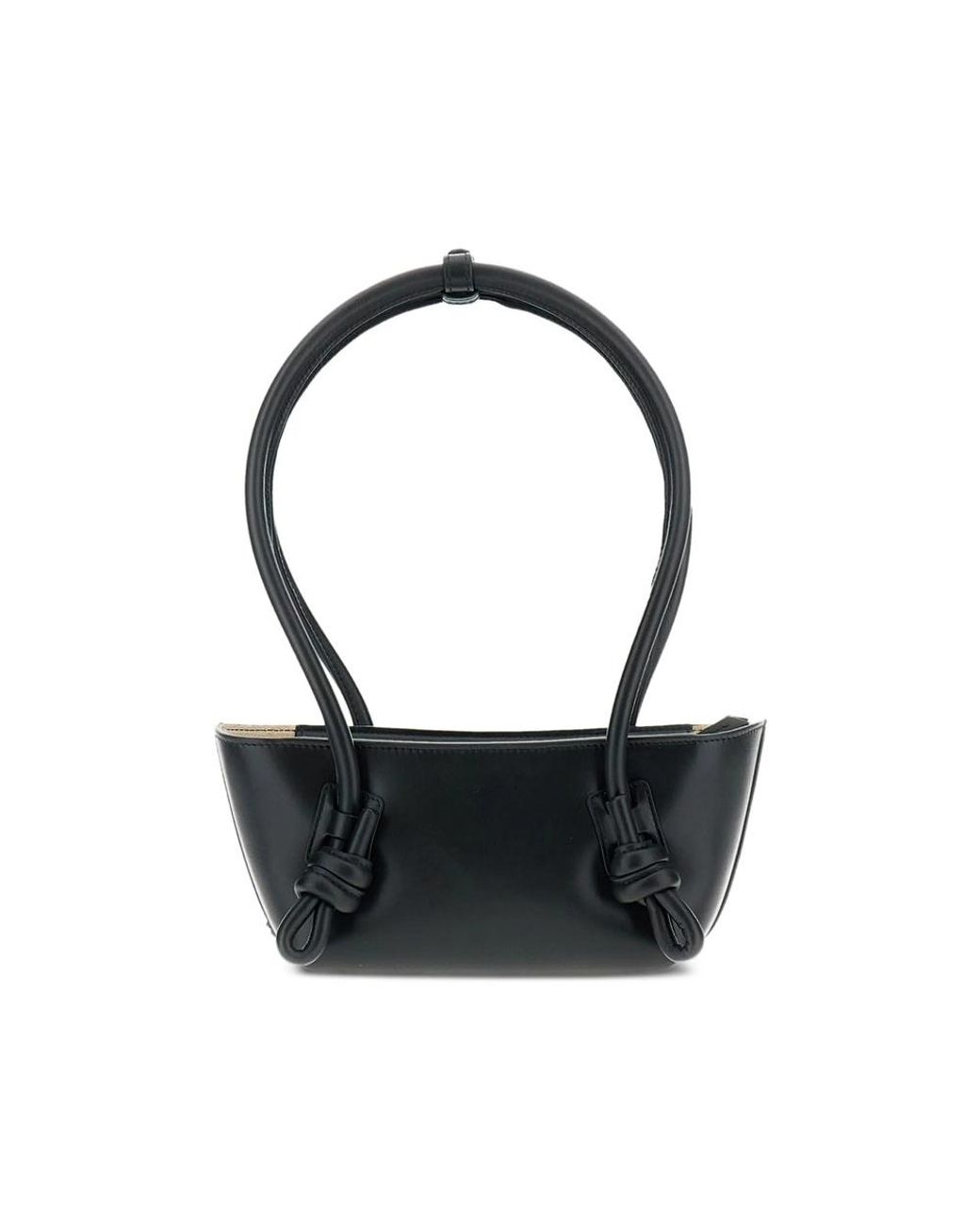 Hereu Black Knotted Shoulder Bag