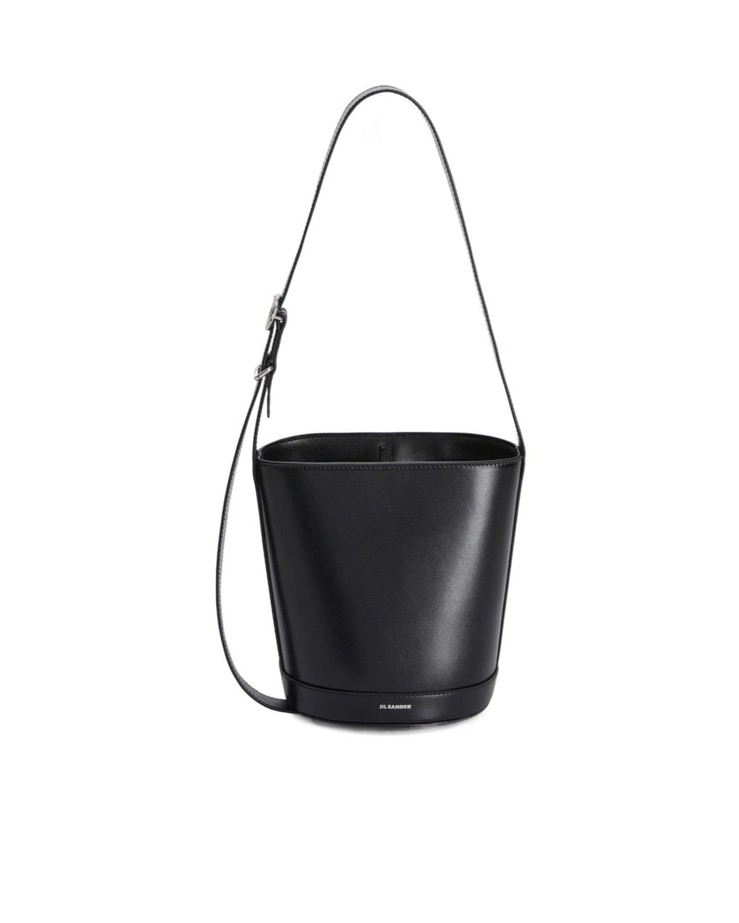 Jil Sander Black Cannolo Bucket Bag