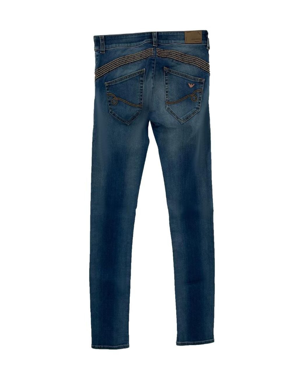 Armani Jeans Blue Zipper Button Denim Pants